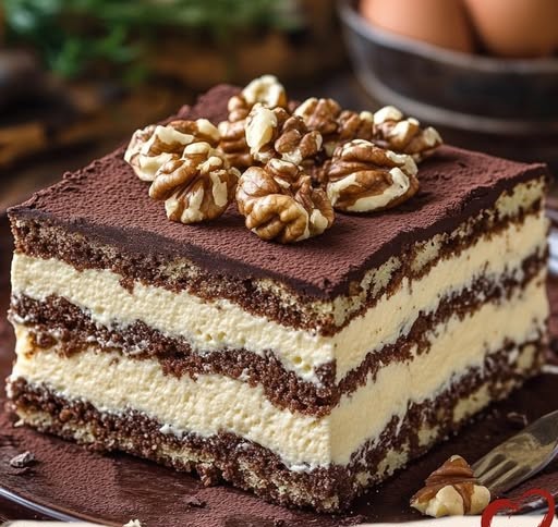 Ciasto Marysieńka z kremem budyniowym