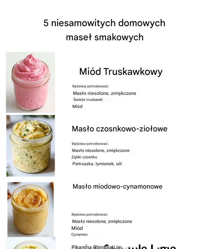 5 niesamowitych przepisów na domowe masła smakowe