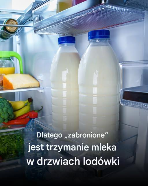 Dlaczego Trzymanie Mleka na Drzwiach Lodówki Może Być Błędnym Posunięciem