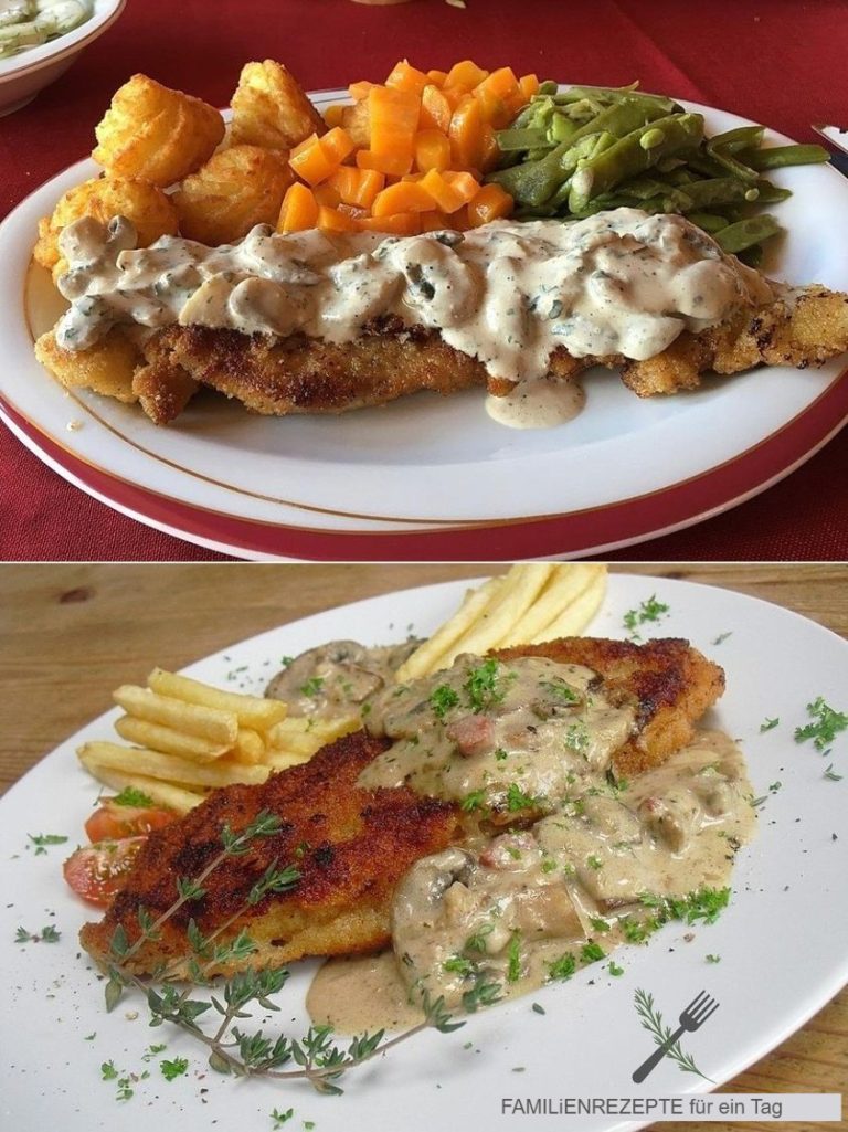 Klasyczny sznycel myśliwski – treściwy sos śmietanowo-grzybowy do sznycla