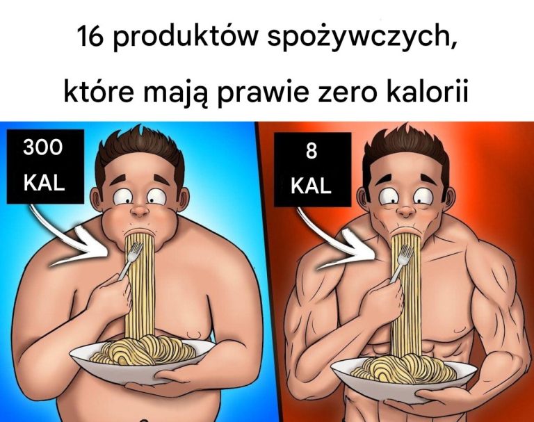 20 produktów spożywczych, które mają prawie zero kalorii