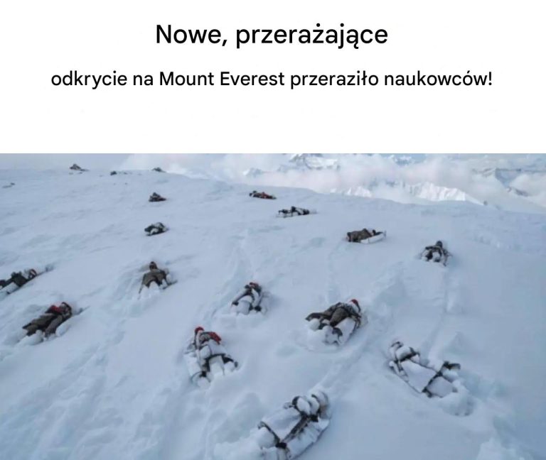 Przerażające nowe odkrycie na Mount Everest, które przeraziło naukowców!