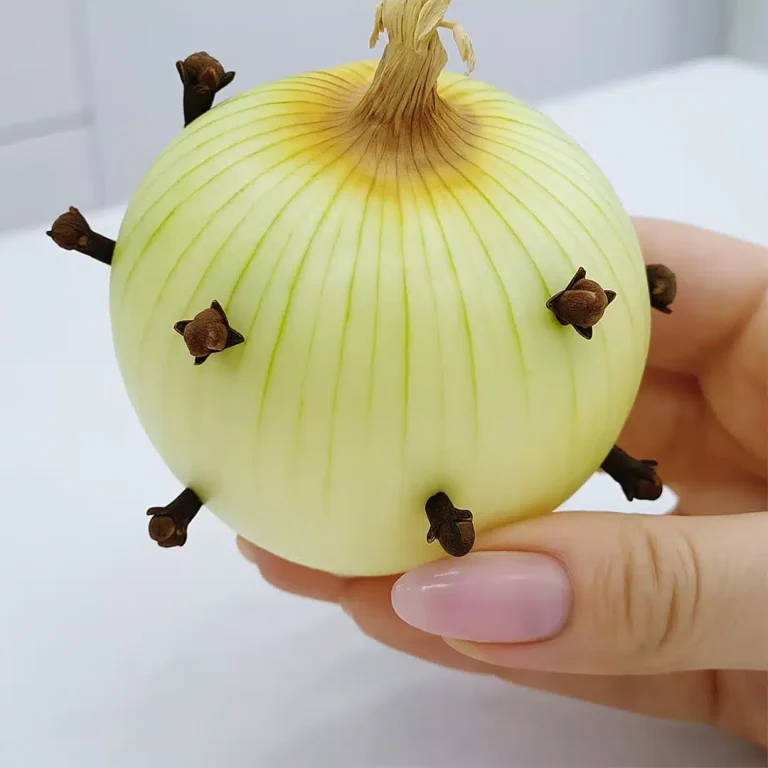 Moja babcia zawsze wkładała goździki do cebuli i dlatego