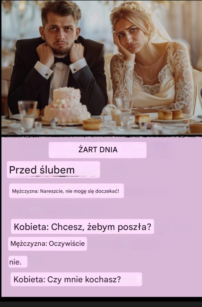 Dowcip dnia: Prawda przed i po ślubie