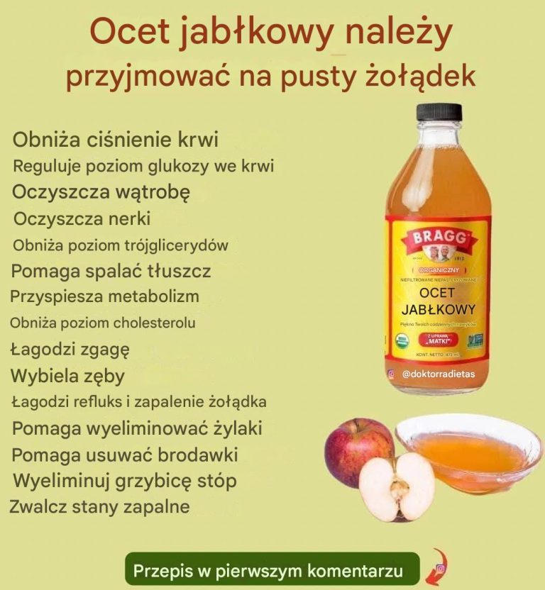 Poznaj liczne korzyści zdrowotne octu jabłkowego, będą dla Ciebie zaskoczeniem!