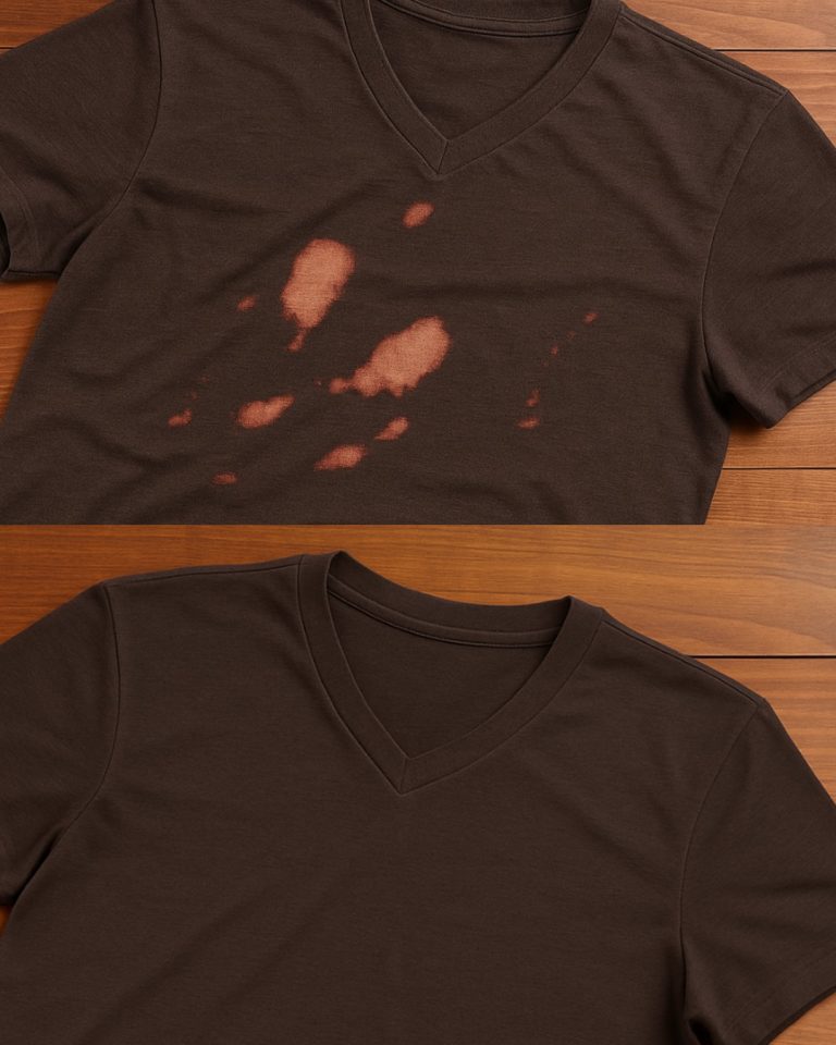 Naturalna metoda usuwania plam z wybielacza z ubrań