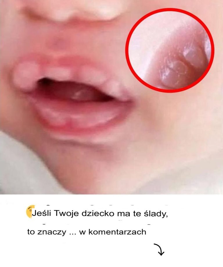 Jeżeli Twoje dziecko ma takie plamki, oznacza to, że