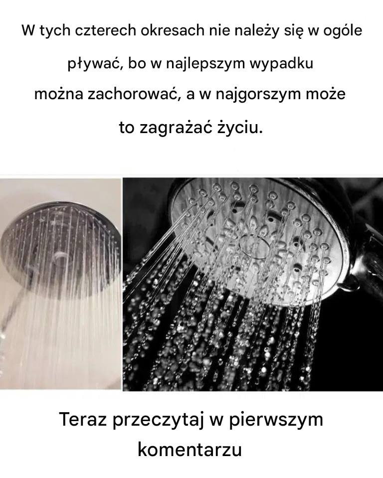 Absolutnie nie pływaj w tych 4 godzinach