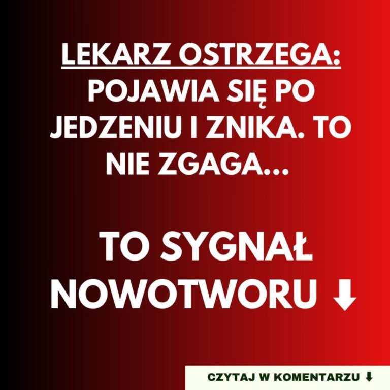 Pojawia się po jedzeniu i znika. To nie zgaga – to może być sygnał nowotworu