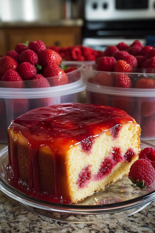 Ciasto funtowe truskawkowo-ananasowe