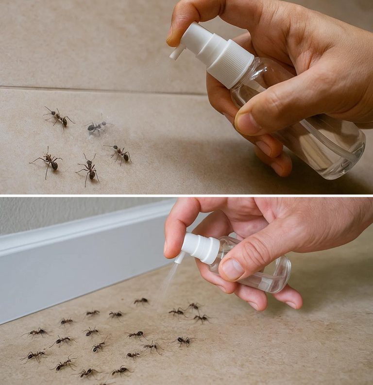 Domowy spray na mrówki: spryskaj, a znikną w ciągu kilku minut.