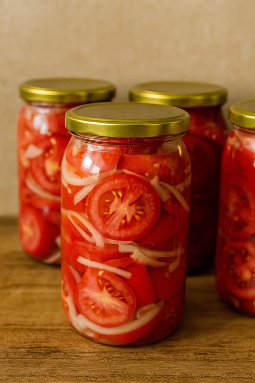 Pomidory z cebulą w zalewie octowej