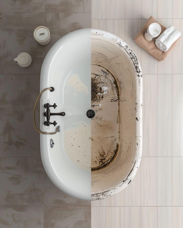 Moja babcia pokazała mi sztuczkę, dzięki której mogę bez wysiłku wyczyścić wannę w zaledwie dwie minuty. Oto jak.