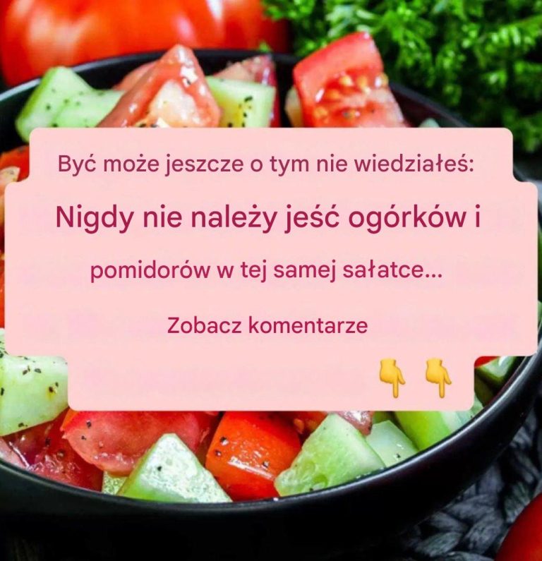 Być może jeszcze o tym nie wiesz: nigdy nie należy jeść ogórków i pomidorów w tej samej sałatce.