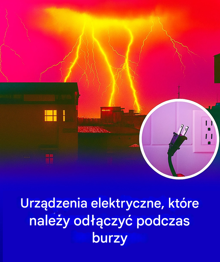 Urządzenia elektryczne, które należy odłączyć od zasilania podczas burzy