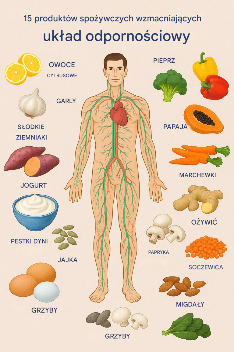 15 produktów wzmacniających układ odpornościowy i jak je wykorzystać dla lepszego zdrowia