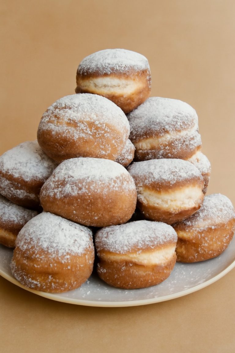 Tradycyjne pączki drożdżowe z nadzieniem