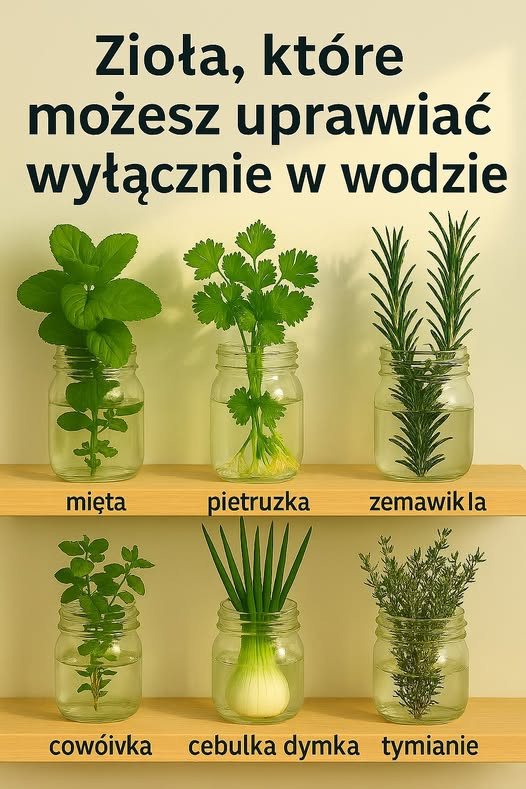10 rodzajów ziół, które możesz uprawiać w domu w wodzie!