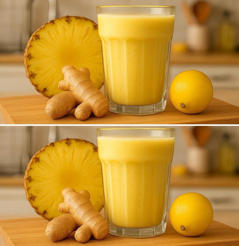 Ananas, cytryna i imbir: leczniczy napój spalający tłuszcz z brzucha