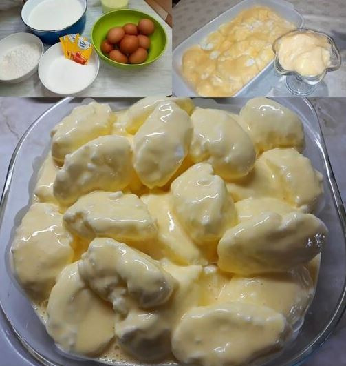 SŁYNNY deser, który doprowadza świat do szaleństwa: śnieżne pierożki w sosie waniliowym!