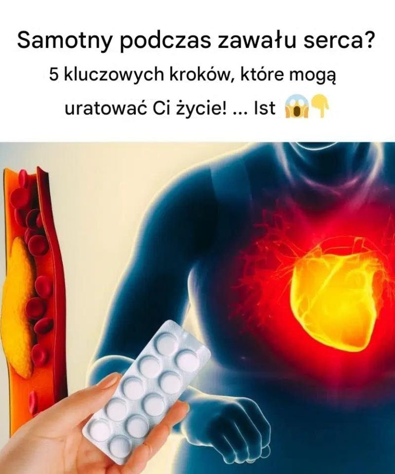 Jesteś sam podczas zawału serca? 5 kluczowych kroków, które mogą uratować Ci życie!