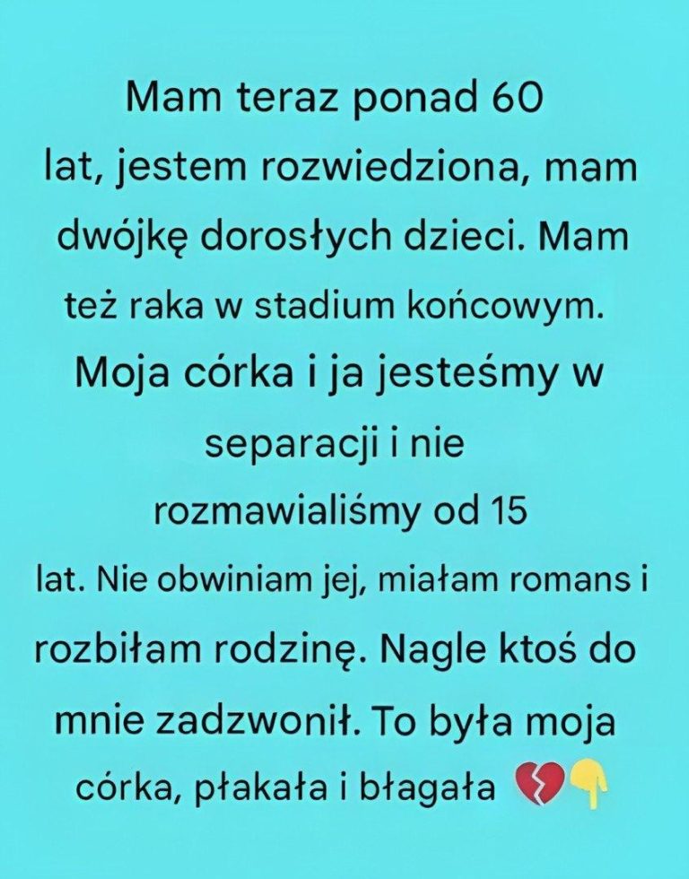 Zadzwoniła do mnie po 15 latach… i zmieniła wszystko