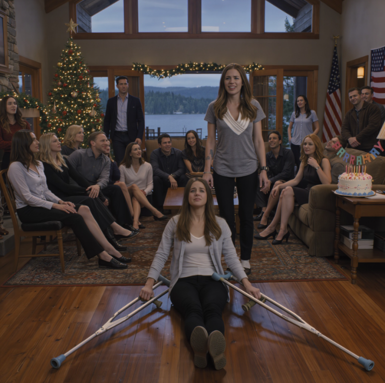 Na urodzinach mojego ojca siostra wyrwała mi kulę z ręki i warknęła: „Przestań udawać – po prostu ich używasz”. Moi krewni śmiali się, gdy upadłem na podłogę. Nikt z nich nie wiedział, że mój chirurg jest tuż za nimi.