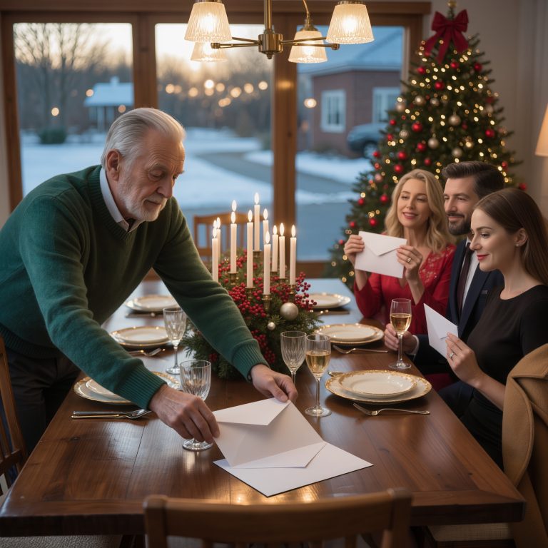 PODCZAS WIELKANOCNEJ OBIADOŚCI MÓJ BOGATY DZIADEK WRĘCZYŁ NAM KAŻDEMU CZEK, A RODZICE SIĘ ŚMIALI, ŻE TO TYLKO NA POKAZ...