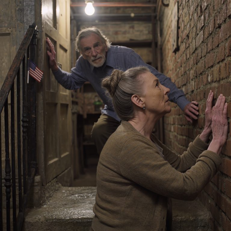 Mój syn i jego żona zamknęli mnie i mojego męża w piwnicy naszego domu. Podczas gdy ja panikowałam, mój mąż szepnął: „Cicho… oni nie wiedzą, co jest za tą ścianą”. Kiedy wyszli, mój mąż odsunął cegłę i pokazał mi sekret, który skrywał przez 39 lat…