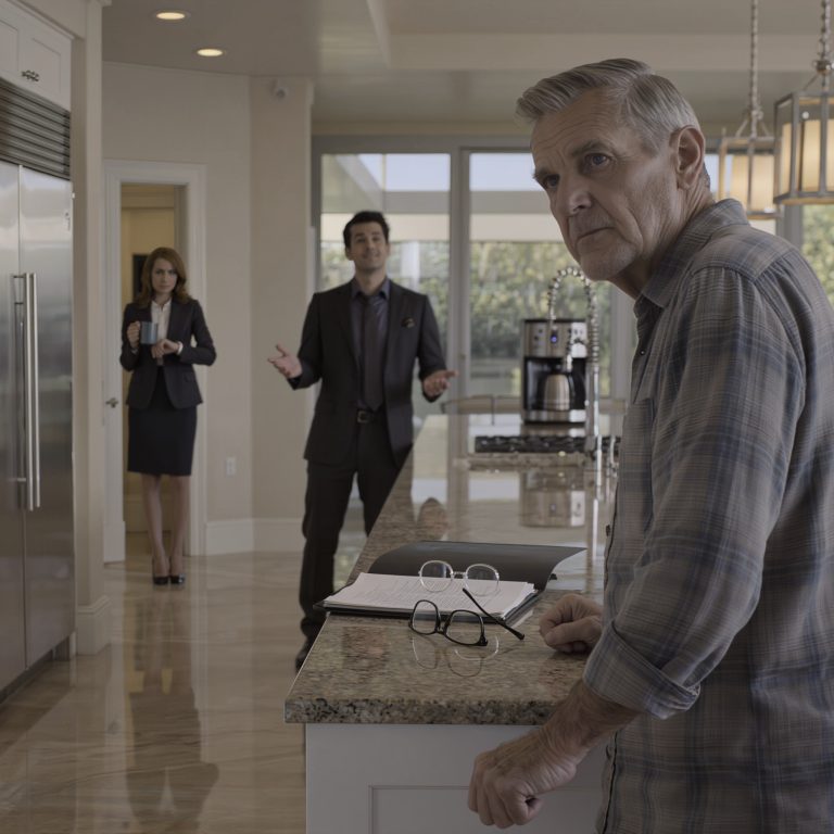 Tego ranka policzek palił mnie po ciężkim zamachu zięcia, ale wolałem milczeć. Wieczorem ugotowałem wystawną ucztę. Moja córka uśmiechnęła się i powiedziała: „Wreszcie, tato, rozumiesz!”, aż zobaczyła osobę siedzącą u szczytu stołu…