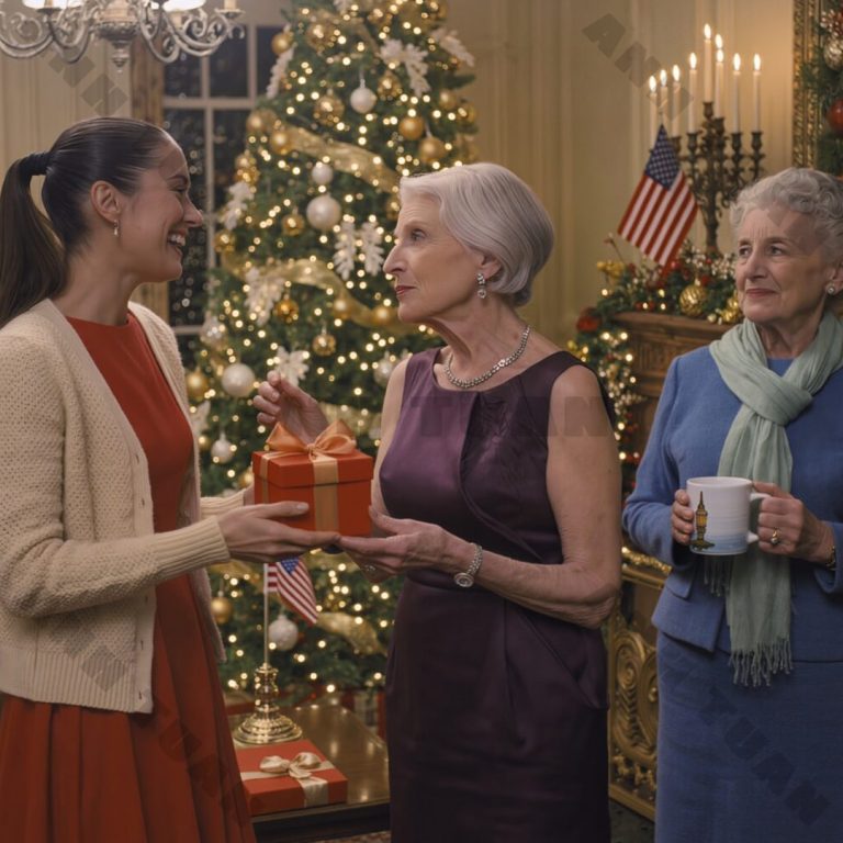 W Wigilię moja córka ostrożnie wręczyła teściowej błyszczący prezent, wart całą moją miesięczną pensję, po czym odwróciła się do mnie z lekkim śmiechem: „Och, w tym roku nic ci nie kupiliśmy”, co wywołało salę wybuchu śmiechu. Uśmiechnęłam się tylko i powiedziałam: „W porządku, patrz, co tu mam”. Kiedy otworzyłam małe pudełko, które przyniosłam, i gdy tylko zobaczyli, co jest w środku, śmiech natychmiast ucichł.