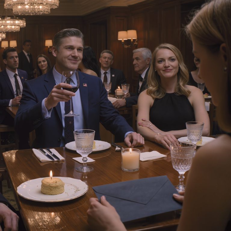 Moje urodziny. Mój mąż wstał, uniósł kieliszek i powiedział mi prosto w twarz: „Gratulacje, Ty Nieudacznico”. Czterdzieści osób śmiało się, jakby oglądały program, jego kochanka siedziała tuż obok i nawet klaskała… Nie płakałam – po prostu przesunęłam czarną kopertę po stole i zadałam jedno pytanie, które sprawiło, że śmiech umilkł na moment…