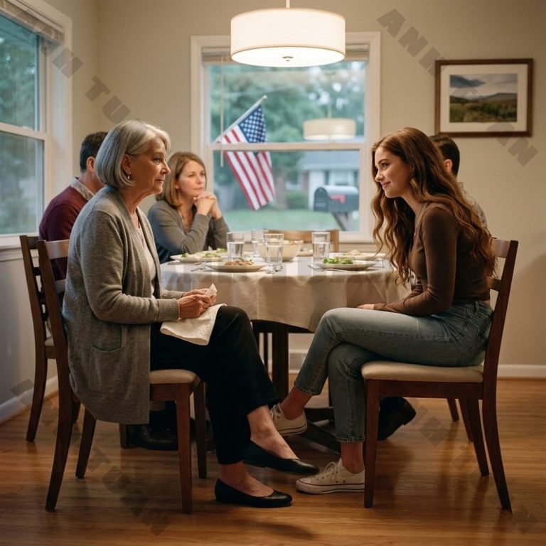 Podczas kolacji moja wnuczka opowiedziała kilka żartów na temat moich ubrań, na przykład, że „proste” oznacza „mniej”.