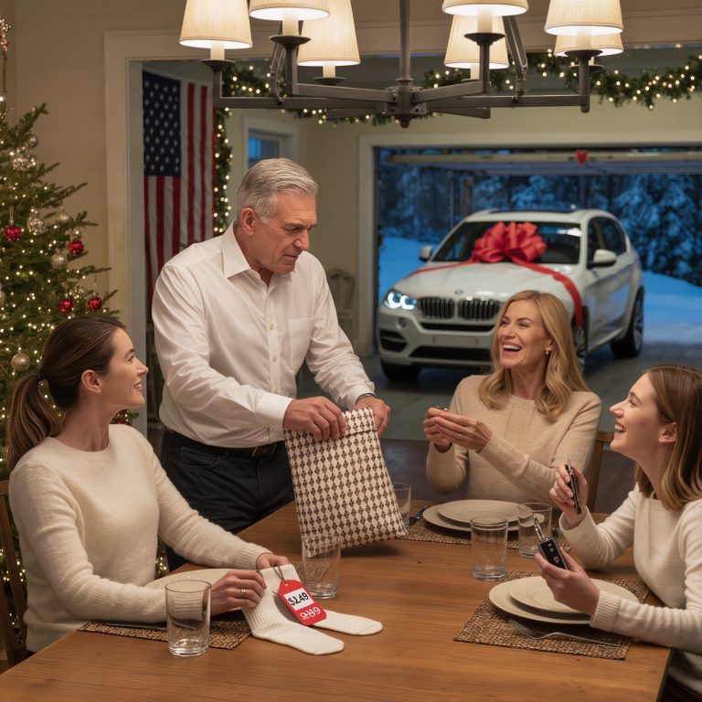 W Boże Narodzenie moja siostra rozpakowała nowiutkiego SUV-a z czerwoną kokardą. Ja otworzyłem swojego – skarpetki za dwa dolary. Tata spojrzał na mnie i powiedział: „Każdy dostaje to, na co zapracował. Bierz albo odejdź”. Więc o 4 rano po cichu spakowałem się, zostawiłem klucze na blacie i położyłem pod choinką ostatni zapakowany „prezent”: kamień i karteczkę z napisem: „To moja granica”. Rano ten prezent niczego nie zepsuł… Zmienił wszystko.