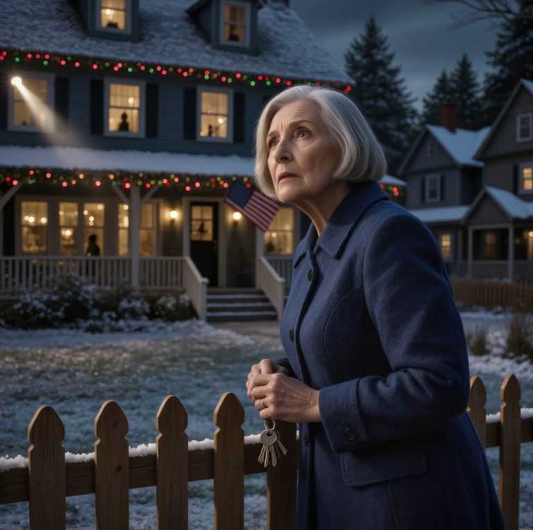 Podczas kolacji wigilijnej u mojego syna spojrzał na mnie i powiedział: „W tym roku święta są tylko dla najbliższej rodziny, będzie lepiej bez ciebie”, a gdy byłam jeszcze w szoku, wszyscy unieśli kieliszki, nagle zadzwonił mój telefon z nieznanego numeru i usłyszeliśmy: „Idź teraz do domu, zaufaj mi, wyjdź natychmiast”, a gdy otworzyłam drzwi mojego domu, nie mogłam uwierzyć w to, co widziałam.