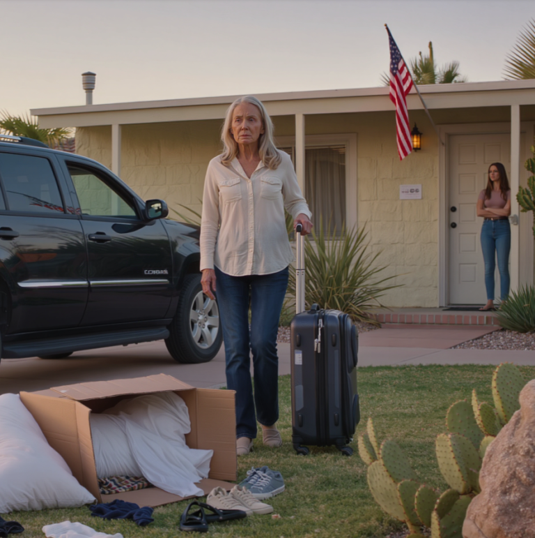 Wróciłam z długiej podróży i znalazłam swoje ubrania porzucone na podwórku wraz z notatką: „Rodzina mojego męża wkrótce tu zamieszka, mamo, proszę, znajdź sobie inne miejsce do spania”. Milczałam, spakowałam swoje rzeczy i poszłam do swojego sekretnego mieszkania, a potem bez ostrzeżenia sprzedałam ten sam dom, w którym mieszkała moja synowa.