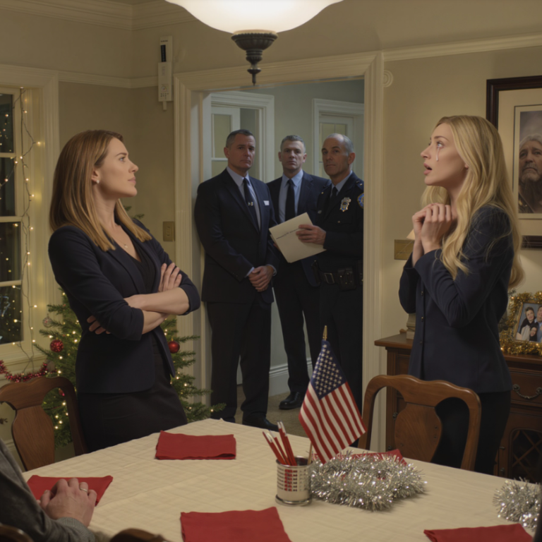 Moja siostra wynajęła prywatnych detektywów, żeby zdemaskowali moją „fałszywą” firmę. Chciała mnie zawstydzić na urodzinach naszego taty – aż do momentu, gdy detektywi weszli z kajdankami. Zbladła, gdy zdała sobie sprawę, że te kajdanki są dla…