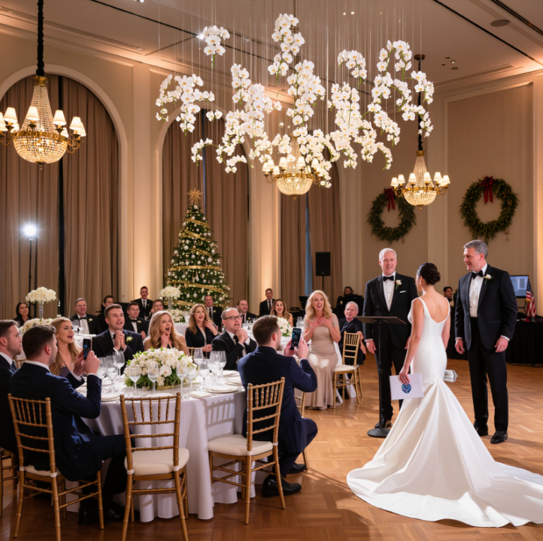 Na moim ślubie mój ojciec wstał i oznajmił, że mi przerywa: „I tak nie jesteś moją prawdziwą córką”. Tłum zamarł. Uśmiechnęłam się, podeszłam do mikrofonu i powiedziałam: „Skoro dzielimy się sekretami DNA…”. Wyciągnęłam kopertę… TWARZ JEGO ŻONY ZBIELIŁA SIĘ JAK PAPIER, GDY TO WYJAŚNIŁAM…