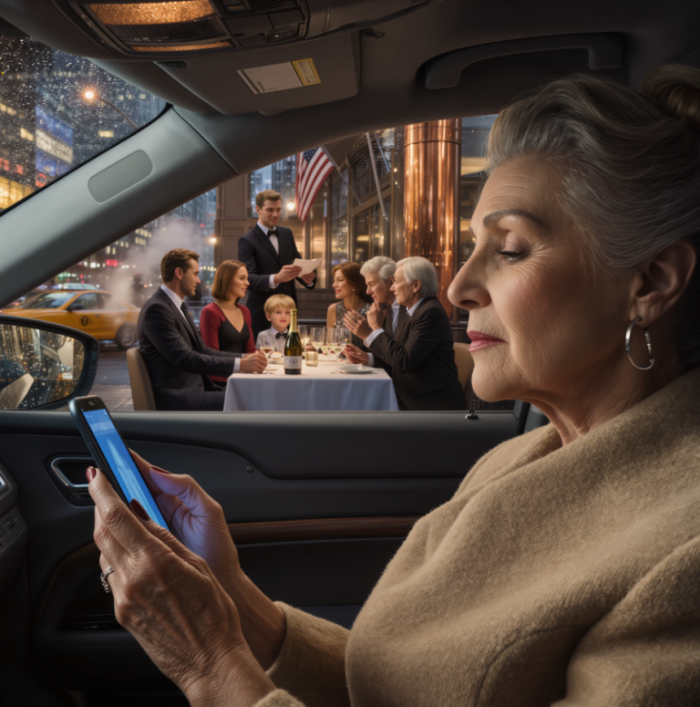 Moja synowa napisała SMS-a: „Kolacja z jego rodziną odwołana, nie musisz przychodzić, zrobimy to innym razem”. Tego wieczoru przejeżdżałem obok restauracji na Manhattanie i zobaczyłem ją z synem wznoszących toast moją kartą kredytową – 47 000 dolarów straconych. Anulowałem kartę, a jej uśmiech zniknął, gdy kelner cicho jej to oznajmił w październikową noc zimniejszą niż jakakolwiek zima, jaką znałem.