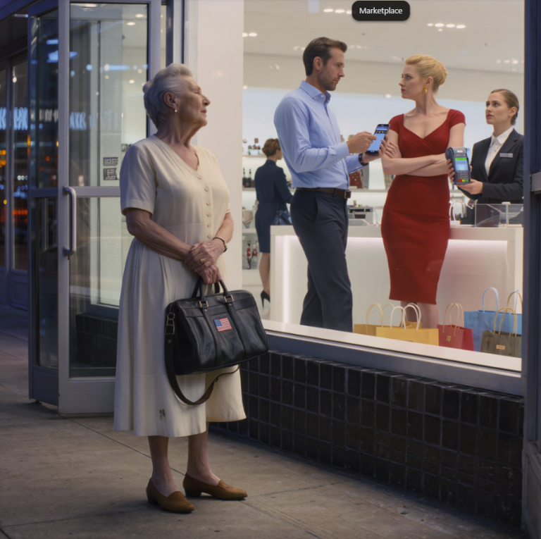 „Niech jego mama dalej nosi stare ubrania” – szydziła moja synowa, gdy mój syn wrzucił na nią 25 000 dolarów. Dziesięć minut później jego karta została odrzucona i w końcu na mnie spojrzał.