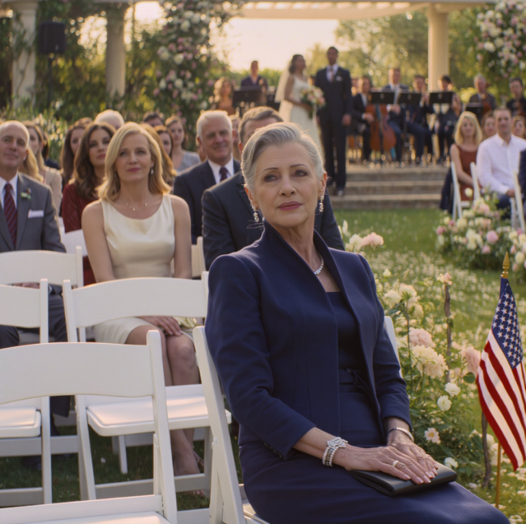 Zmuszono mnie do siedzenia samej na ślubie mojego syna — a potem jakiś obcy mężczyzna wziął mnie za rękę i powiedział: „Udawaj, że jesteś ze mną”.