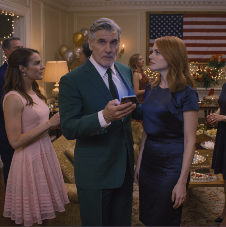 Na eleganckim przyjęciu zaręczynowym mojej siostry na przedmieściach Maryland, mój tata mimochodem powiedział wpływowym rodzicom jej narzeczonego, że jeżdżę tylko furgonetką rozwożącą posiłki, a oni się uśmiechnęli i uznali mnie za nikogo – ale kilka minut później, gdy jej przyszły teść odebrał wibrujący telefon i powiedział: „Tak, panie sekretarzu, jest tu z nami”, cała sala zdała sobie sprawę, że kobieta, z której po cichu się naśmiewali, była w rzeczywistości oficerem ochrony dyplomatycznej, który ochraniał sekretarza stanu tej właśnie nocy.