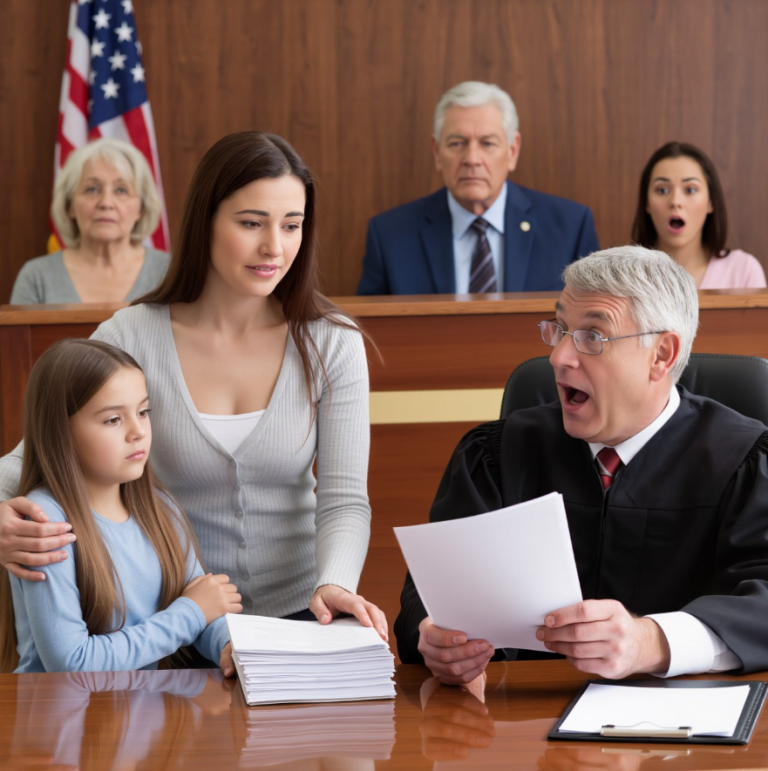 Moja siostra zostawiła swoje dziecko na moim progu i zniknęła. Moi rodzice powiedzieli: „Jest teraz dla ciebie ciężarem”. Dziesięć lat później pozwali mnie o opiekę nad dziećmi, twierdząc, że ich rozdzieliłem. Ale kiedy wręczyłem sędziemu zapieczętowany pakiet dokumentów, jego oczy szeroko się otworzyły. Potem zapytał: „Czy wiedzą, że masz dziecko?”. Skinąłem tylko głową i przygotowałem się, żeby odpowiedzieć…