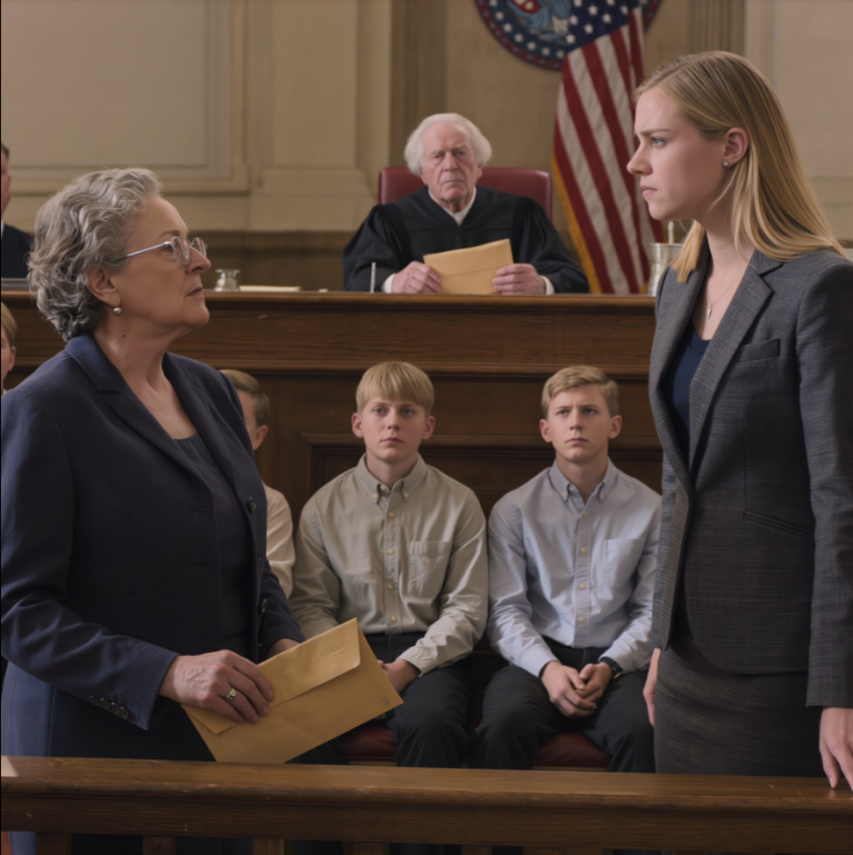 Piętnaście lat temu moja córka zostawiła trzech synków w moim małym mieszkaniu, obiecując, że wróci za dwie godziny – ale nigdy tego nie zrobiła. Wychowywałam ich z całych sił, dźwigając ciężar jej milczenia przez lata. A teraz, po tym wszystkim, stanęła w sądzie, twierdząc, że w jakiś sposób uniemożliwiłam im spotkanie z nią. Ból, niedowierzanie, wszystko naraz. Ale prawda zawsze powracała… i tym razem była silniejsza niż kiedykolwiek.