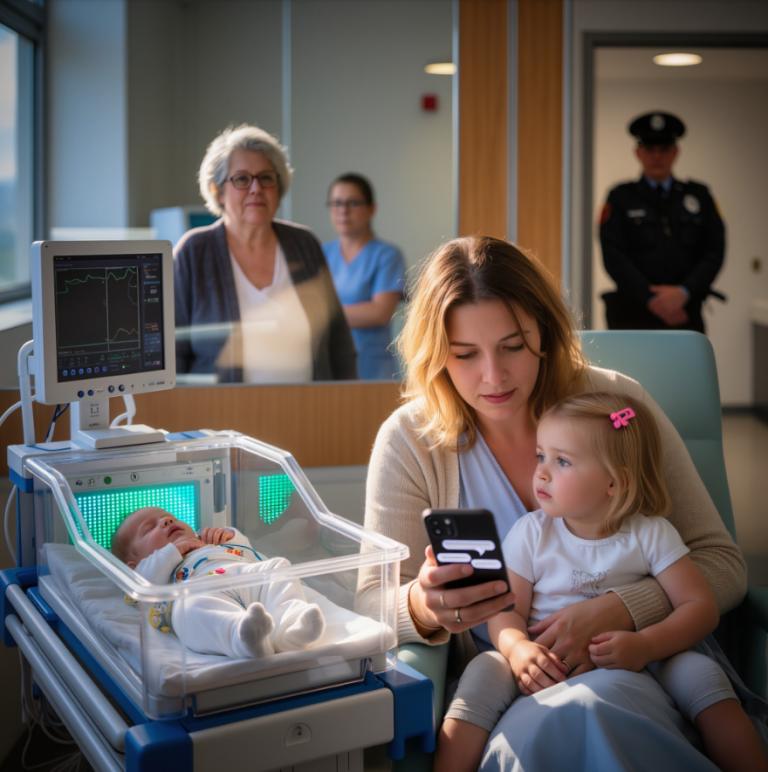 Moje nowonarodzone dziecko walczyło o życie pod respiratorem, gdy mama napisała SMS-a...