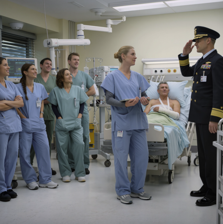 Lekarze śmiali się z „pielęgniarki-nowicjuszki” — dopóki ranny kapitan SEAL nie oddał jej hołdu 20:11