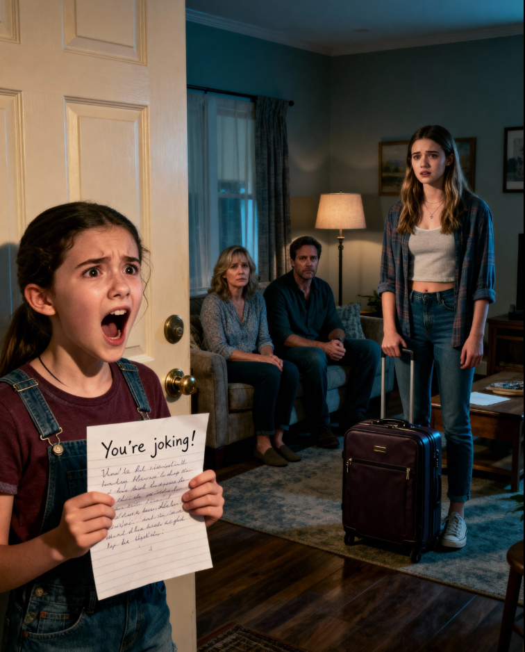 Moi rodzice wybrali moją siostrę zamiast mnie — dopóki list, który jej zostawiłem, nie wywołał u niej krzyku: „Żartujesz!”…