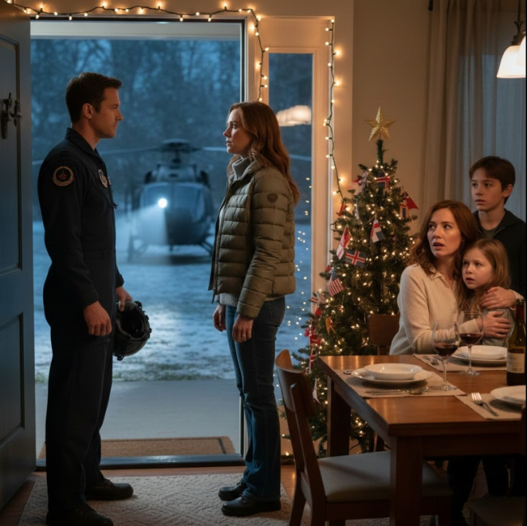 Naśmiewali się ze mnie przy stole, pytając, dlaczego moje życie nie ma sensu. Potem talerze zaczęły się trząść, okna zadrżały, a na naszym podwórku wylądował helikopter marynarki wojennej. Oficer wyszedł, zasalutował mi i powiedział słowa, których moja rodzina nigdy by się nie spodziewała…