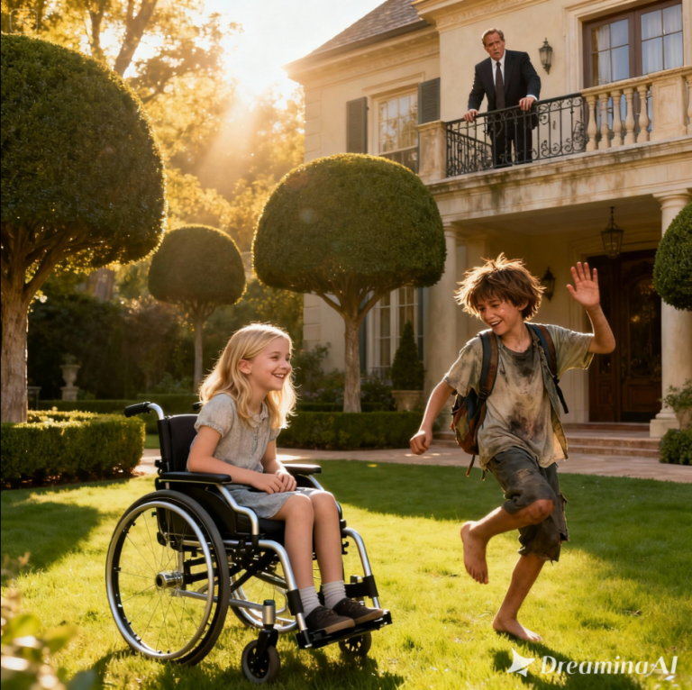 „Nie śmiała się od miesięcy… dopóki w jej życiu nie pojawił się niechlujny, rozrywkowy chłopak z ulicy”