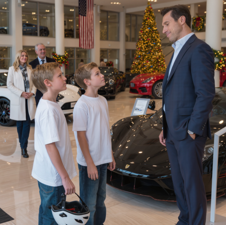 Wyrzucili dwóch nastolatków z salonu samochodowego. Następnego dnia wszedł ich ojciec… i jest miliarderem. W salonie luksusowych samochodów w centrum Chicago,